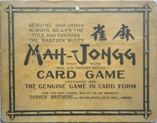 Board game, Mah-Jongg Card Game