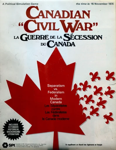 Board game, Canadian Civil War: La Guerre de la Sécession du Canada