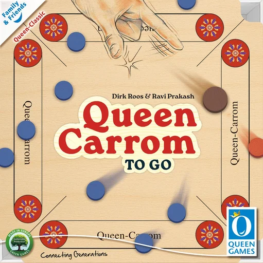 Board game, Queen Carrom To Go