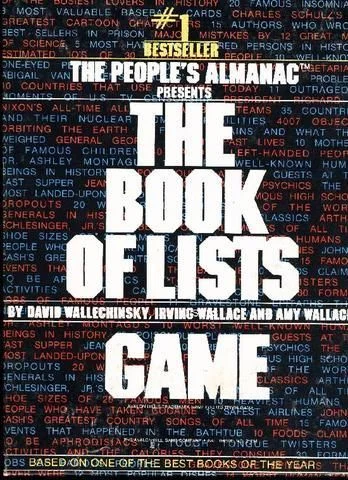 Board game, Book of Lists Game