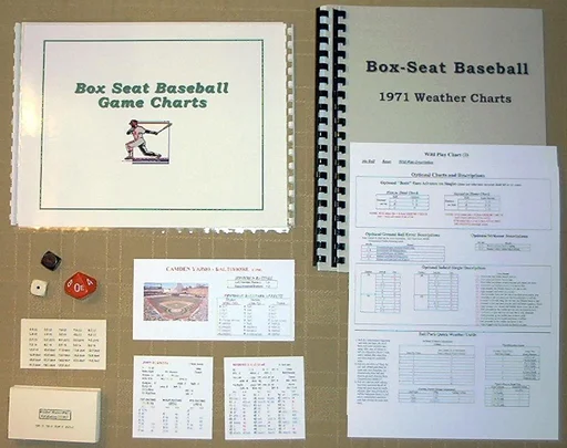 Board game, Box Seat Baseball