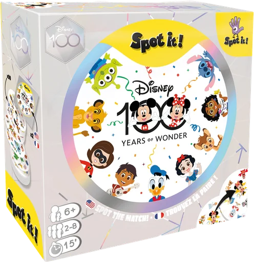 Board game, Spot it! Disney 100 Years of Wonder