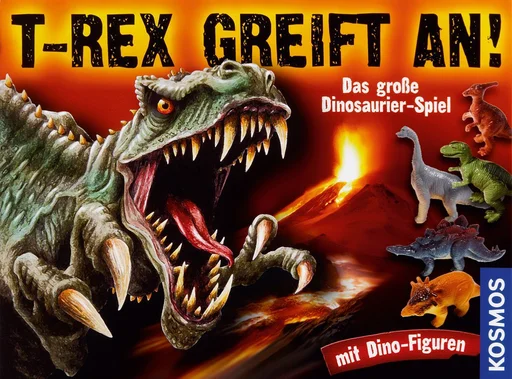 Board game, T-Rex greift an!