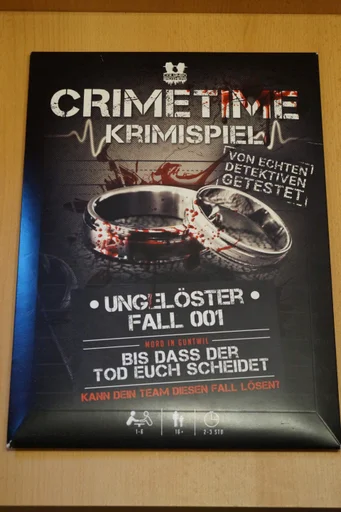 Board game, Crimetime: Fall 001 – Bis dass der Tod Euch scheidet...