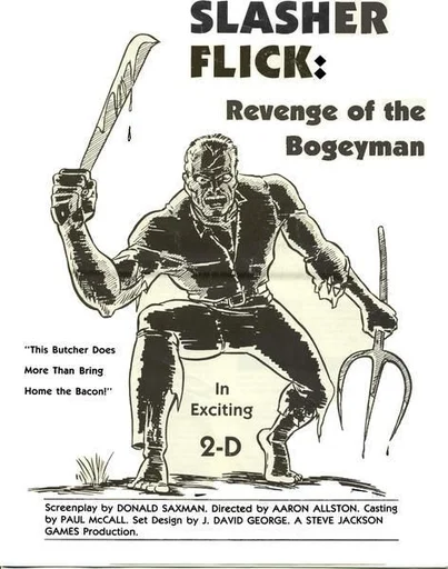 Board game, Slasher Flick