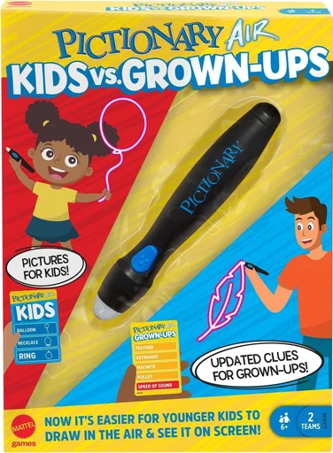 Board game, Pictionary Air: Kids vs. Grown-ups