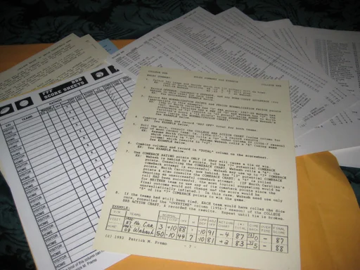 Board game, Brief 'n' Brisk College Basketball