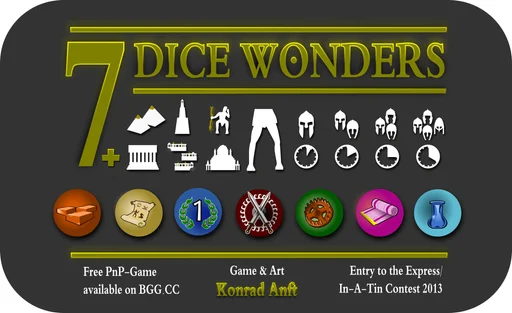 Board game, 7 Dice Wonders