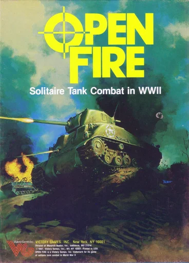 Board game, Open Fire: Solitaire Tank Combat in WWII