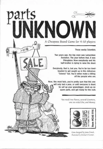 Board game, Parts Unknown
