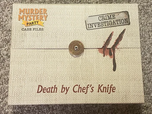 Board game, Murder Mystery Party Case Files: Death by Chef's Knife