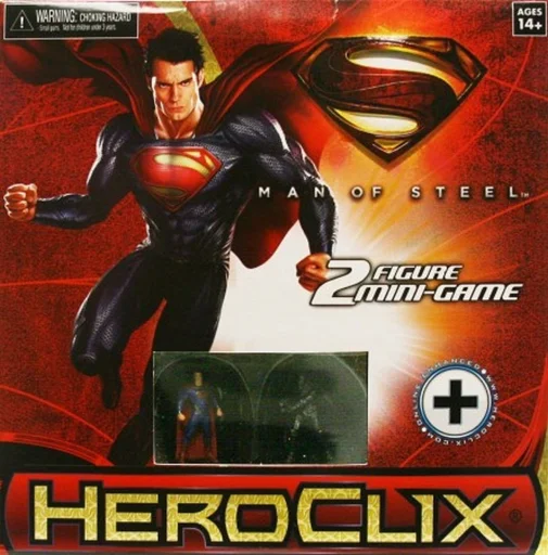 Board game, DC HeroClix: Man of Steel 2 Player Mini-Game