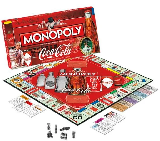 Board game, Monopoly: Coca-Cola 125th Anniversary Collector's Edition