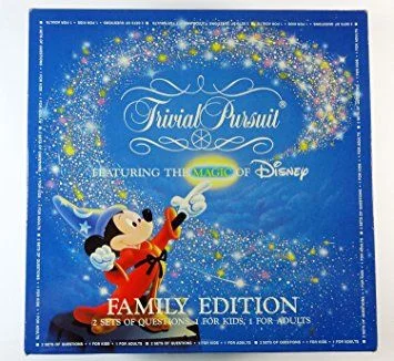 Board game, Trivial Pursuit: Family Edition Featuring the Magic of Disney