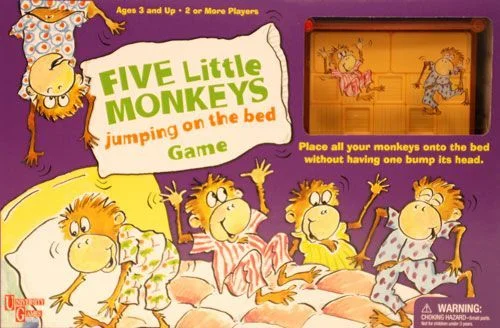 Board game, Five Little Monkeys Jumping on the Bed