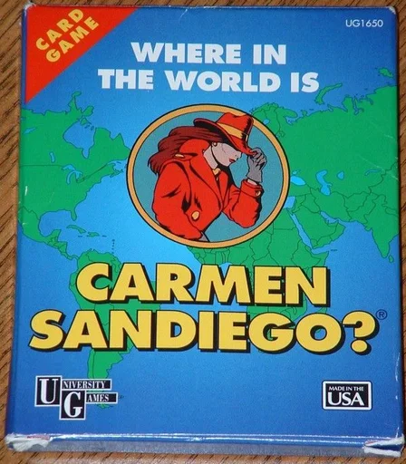 Board game, Where in the World Is Carmen Sandiego? Card Game