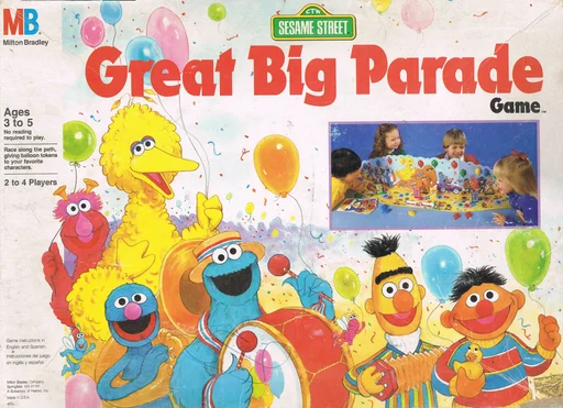 Board game, Sesame Street Great Big Parade Game