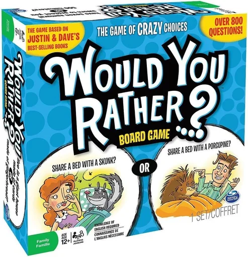 Board game, Justin & Dave's Awesome Would You Rather...? Board Game