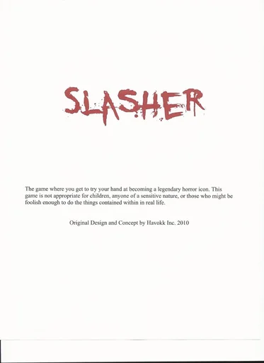 Board game, Slasher