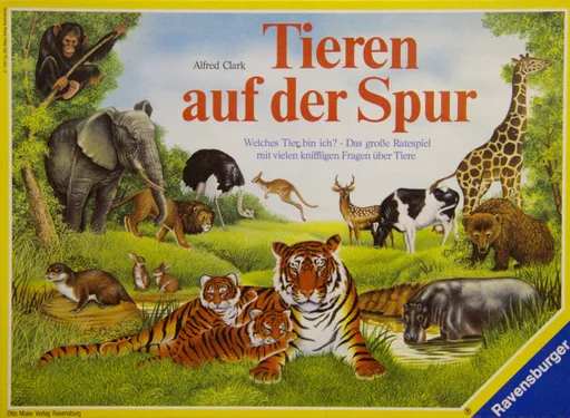 Board game, Tieren auf der Spur