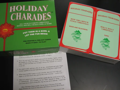 Board game, Holiday Charades