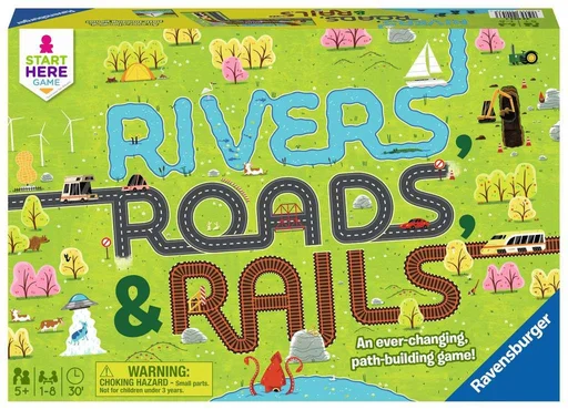 Board game, Rivers, Roads & Rails