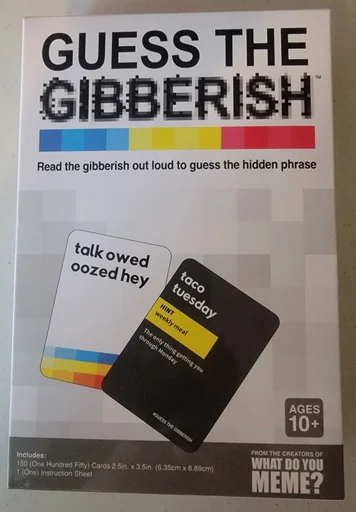 Board game, Guess the Gibberish