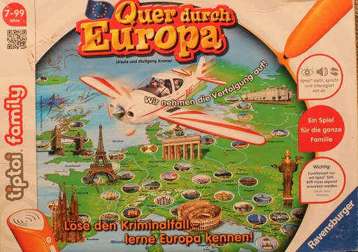 Board game, Quer durch Europa