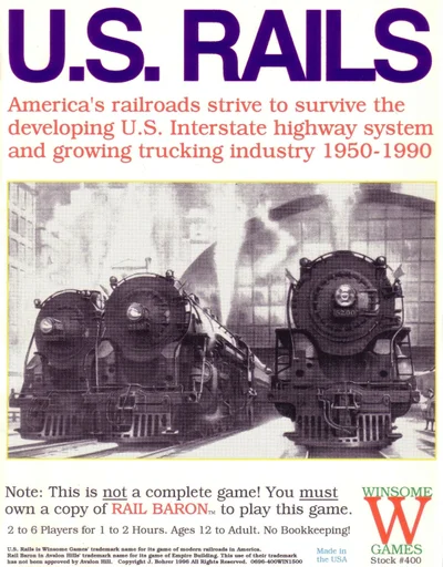Board game, U.S. Rails