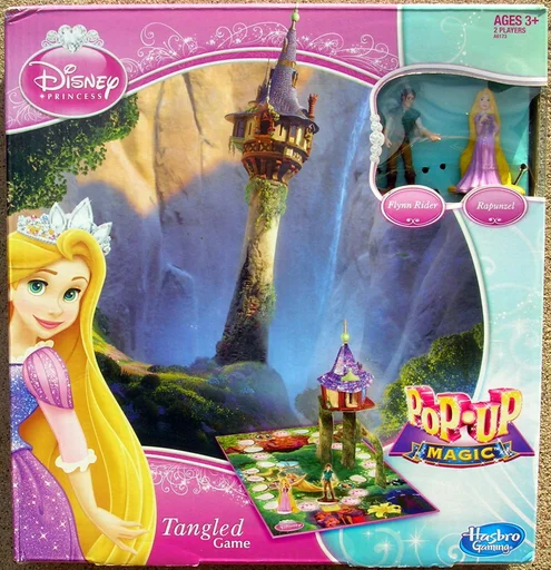 Board game, Disney Princess Pop-Up Magic Tangled Game