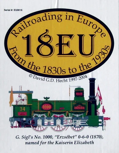 Board game, 18EU: Railroading in Europe From the 1830s to the 1930s