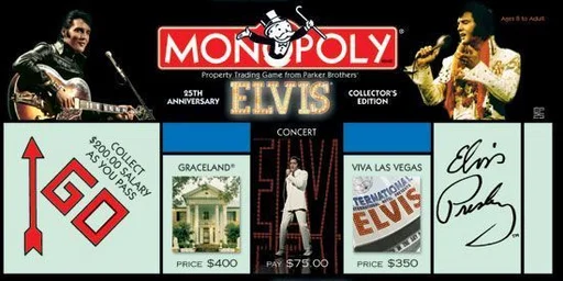 Board game, Monopoly: Elvis Presley 25th Anniversary