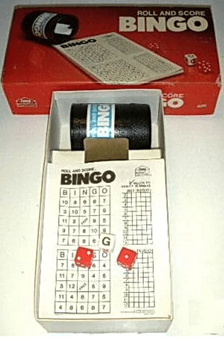 Board game, Roll and Score Bingo