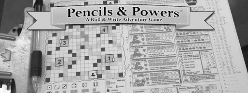 Board game, Pencils & Powers