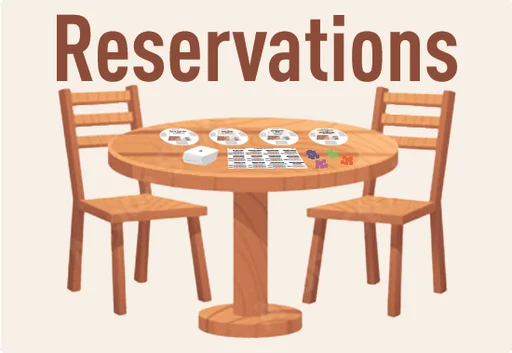 Board game, Reservations