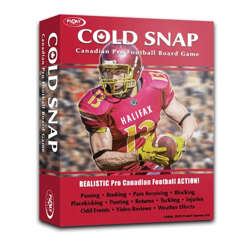 Board game, Cold Snap: Canadian Pro Football Simulation Board Game