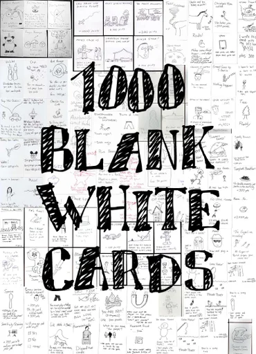Board game, 1000 Blank White Cards