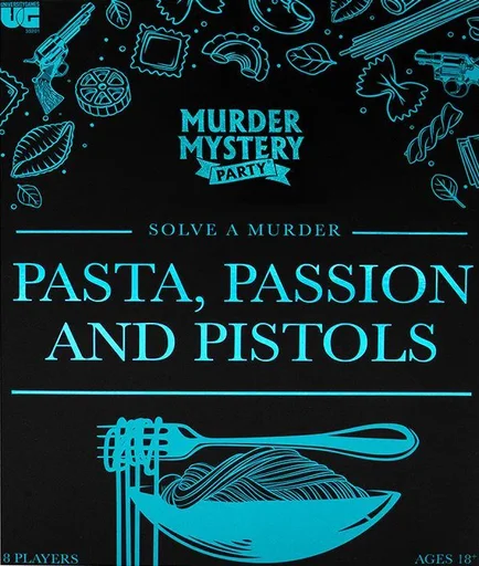 Board game, Murder Mystery Party: Pasta, Passion & Pistols